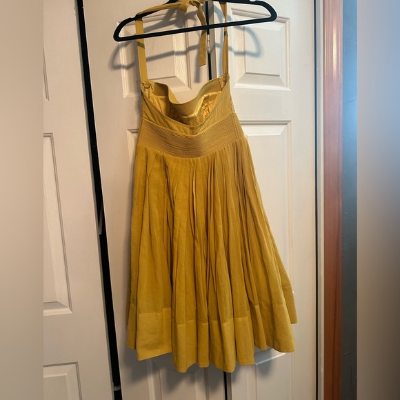 Anthropologie yellow halter dress - Picture 2 of 2